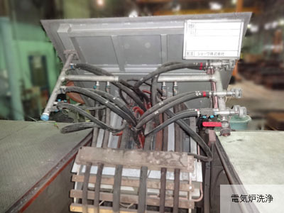 コンプレッサー、温調機、電気誘導炉等の冷水冷却水熱交換器洗浄。産業機械洗浄